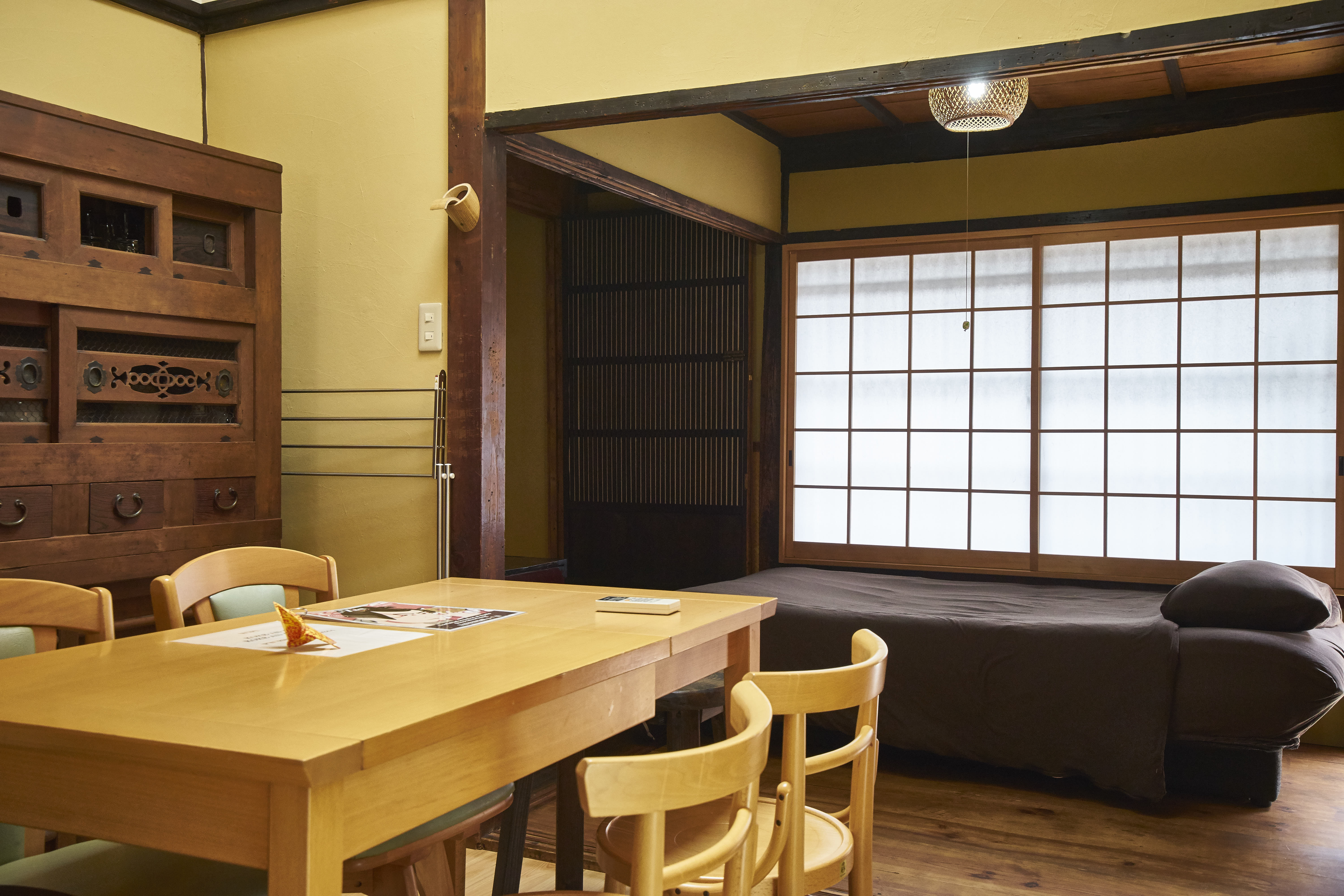 Koke-An sofa bed in living area